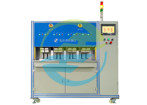 อุปกรณ์ทดสอบการรั่วไหลของฮีเลียม 380V / 50Hz ด้วยการควบคุม PLC 8 สถานี