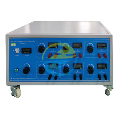 คุณภาพ AC220V±5% 60Hz ความดันออก 0~280V อุปกรณ์ทดสอบสายเคเบิล 6 สถาน โรงงาน