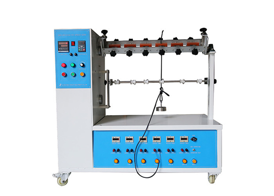 IEC 60884-1 เครื่องทดสอบการดัดงอสายไฟ 10-60rpm อัตราการดัดงอ 6 สถานีงาน